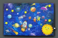 Коврик «Космос» 100*70 см