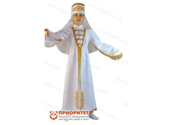 Детский костюм для девочек «Народы Кавказа» (белый)