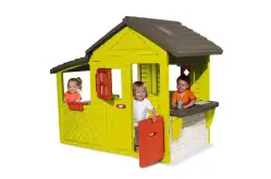 Пластиковый домик для детской площадки Smoby Neo Floralie1
