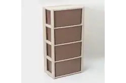 Комод 4-секционный Колорит, 47,5х30х94 см, бежевый1
