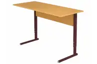 Стол двухместный регулируемый 4-6 г/р, бук, коричневый каркас