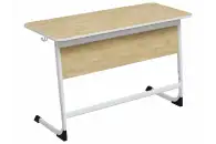 Стол двухместный Нова 5-7 г/р, дуб Бардолино, каркас белый