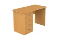 Стол для учителя письменный 1-тумбовый 120х60х76 см, модель 4