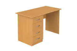 Стол для учителя письменный 1-тумбовый 140х60х76 см, модель 41