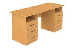 Стол для учителя письменный 2-тумбовый 160х60х76 см, модель 31