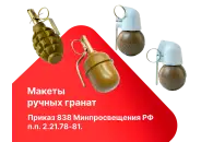 Макеты ручных гранат