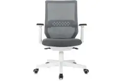 Кресло для учителя MC-W611N на белой крестовине, серое1
