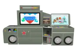 Интерактивный комплекс Катюша в форме военной машины1