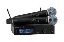 Цифровая радиосистема с двумя беспроводными микрофонами SHURE SLXD24D+E/B58-G651