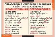 Комплект таблиц Русский язык. Имя прилагательное (9 таблиц)