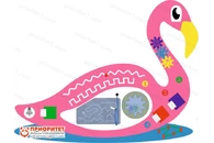 Бизиборд «Величавый фламинго»