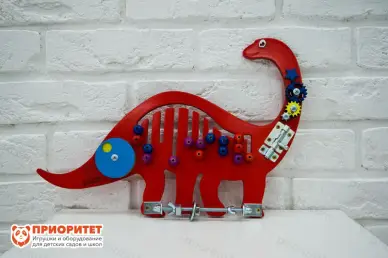 Бизиборд «Красный динозаврик»