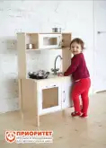 Детская деревянная кухня «Как у мамы» натуральная1