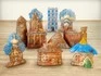 Набор глиняных фигурок для песочной терапии (здания и сооружения)