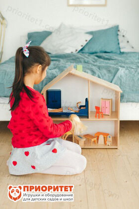 Кукольный домик Мечта из фанеры для девочек изнутри