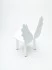 Детский стул белые крылья ангела вид сбоку
