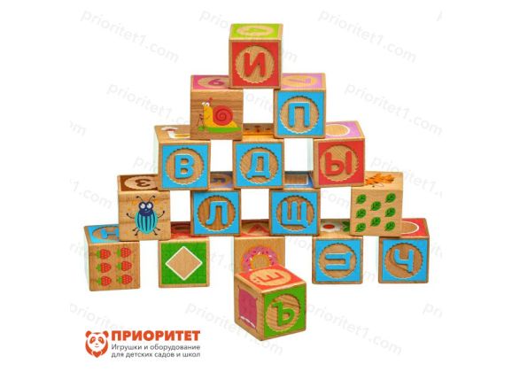 Кубики с тиснением «Русский алфавит»
