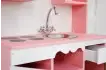 Кухня детская Как у мамы Премиум розовая столешница