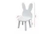 Стул «Зайчик» белый-010