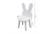 Стул «Зайчик» белый-010