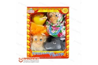 Игровой набор для кукольного театра с ширмой №1 (4 персонажа)