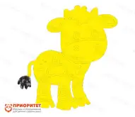 Тактильно-развивающая панель «Милый телёнок»1