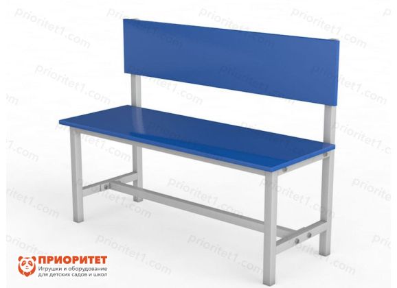 Скамейка для раздевалок со спинкой односторонняя (1 м)