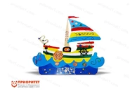 Декоративно-развивающая панель «Могучий кораблик»