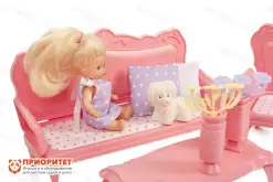 Мебель для кукол «Маленькая принцесса» розовая1