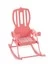 Кресло-качалка для кукол «Маленькая принцесса» розовое