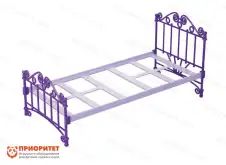 Кроватка для кукол фиолетовая без постельного белья1