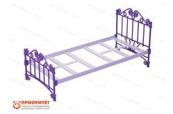 Кроватка для кукол фиолетовая без постельного белья