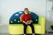 Детский диван Сказка зеленого цвета