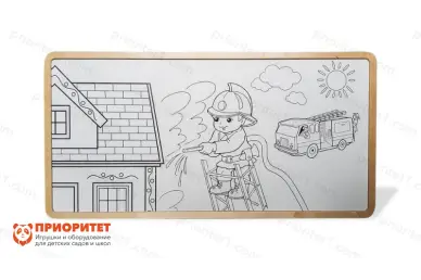 Настенный модуль «Многоразовая раскраска» (150x75)