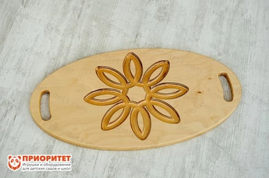 Тактильно-развивающая панель-лабиринт «Цветочек»
