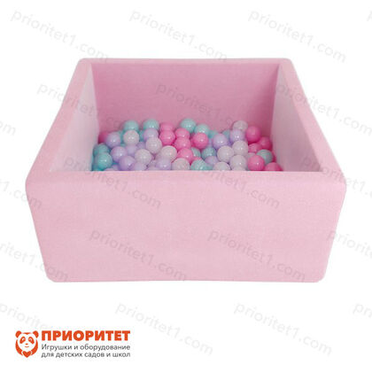 Мягкий сухой бассейн «Box» розовый
