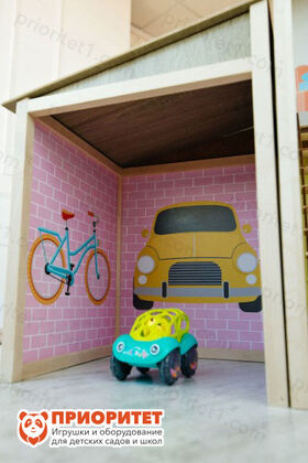 Кукольный домик Чудесный с гаражом