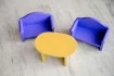 Мебель для кукольного домика кресла и стол