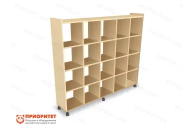 Шкаф-стеллаж для детских горшочков «Ясельки»