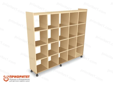 Шкаф-стеллаж для детских горшочков «Ясельки»