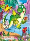 Детский пазл «Веселый динозаврик» 19х27, 7 эл.1