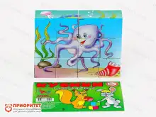 Развивающая игрушка «Кубики с морскими обитателями»1