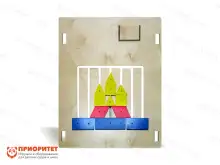 Тактильно-развивающая панель-лабиринт «Увлекательная геометрия»1