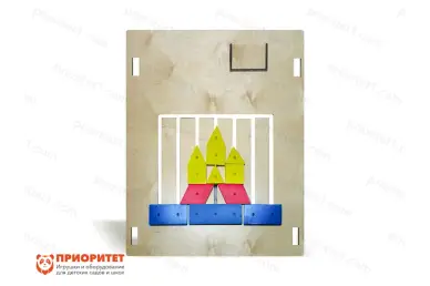 Тактильно-развивающая панель-лабиринт «Увлекательная геометрия»
