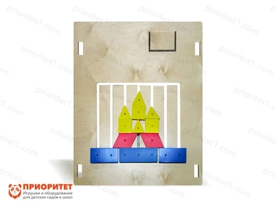 Тактильно-развивающая панель-лабиринт «Увлекательная геометрия»