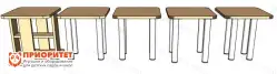 Набор «Компактная пятерка» (стол и 4 стула)1