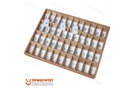 Игровой набор Монтессори «Печатный алфавит на пластиковых табличках» (синий)