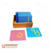 Игровой набор Монтессори «Грузинские шероховатые буквы»1