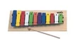 Металлофон 12 разноцветных нот (фанерная подставка)