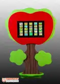 Интерактивная развивающая пристенная панель «Яблоко»1